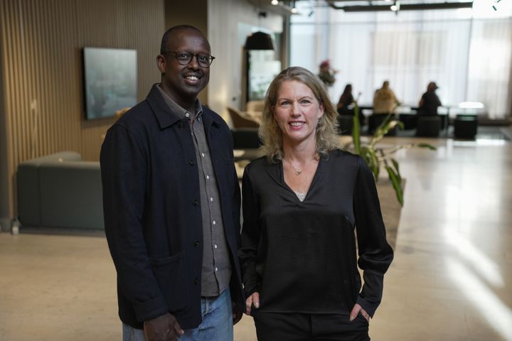 Sharmarke Warsame, Maskrosbarn, och Karolina Åhs Karlsson, Elgiganten.