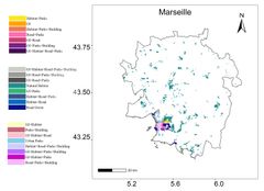 An example of recommended nature-based actions to contribute to making Marseilles, France carbo neutral.