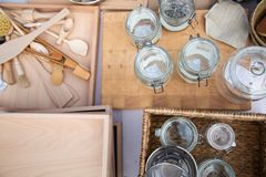 The family received non-plastic items to replace the ones removed from their home.