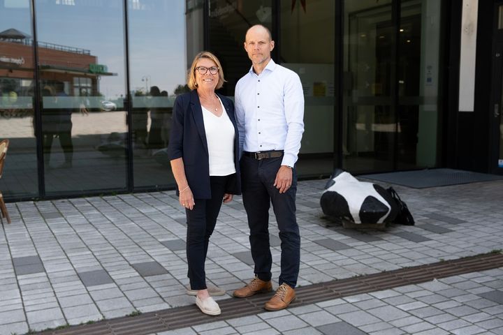 Annika Friberg (M), kommunstyrelsens ordförande och Ola Klinterhäll, VD Turako
