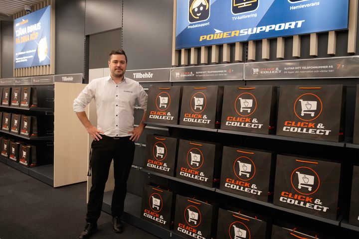 Klar för öppning: Varuhuschef Marcus Erlandsson.