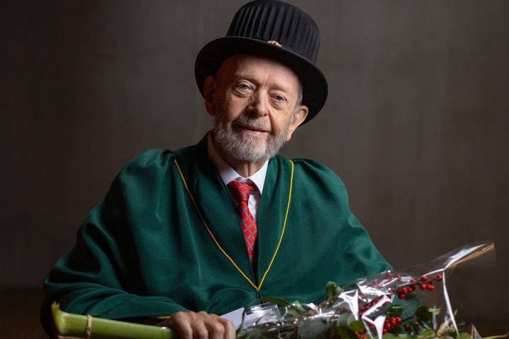 Företagsledaren Ingvar Backhamre utsågs till hedersdoktor vid BTH idag.