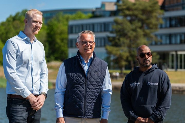 Oskar Erlingsson, Roxtec, Mattias Dahl, BTH och Christofer Odehammar, NKT