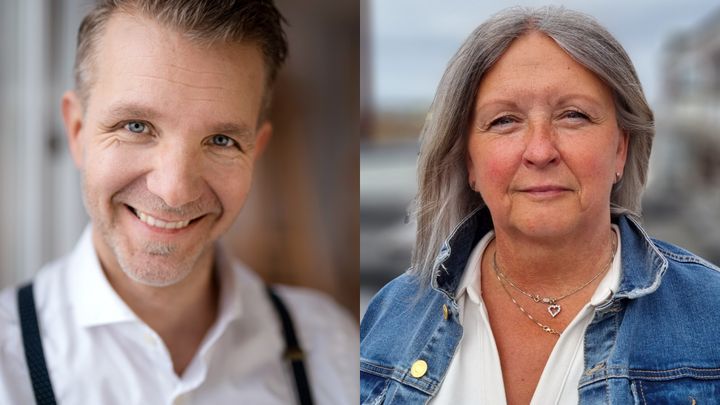 Daniel Jonlund, regionchef och Louise Bobeck, verksamhetschef på Folkuniversitetet i Varberg