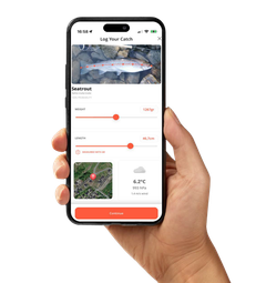 Ta en bild av fisken så berättar appen (med hjälp av AR och AI) vilken art du har fångat, längd och vikt, samt öppna data som var, vilket väder osv.