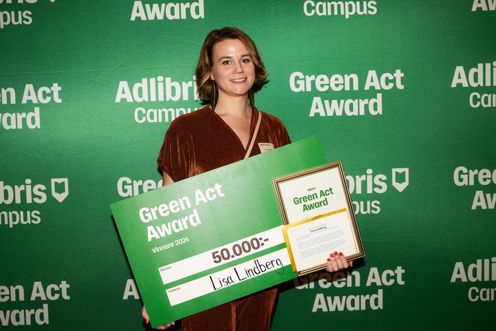 Lisa Lindberg är vinnare av Green Act Award 2024