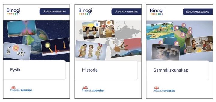 Lärarhandledningar från Binogi och Intensivsvenska