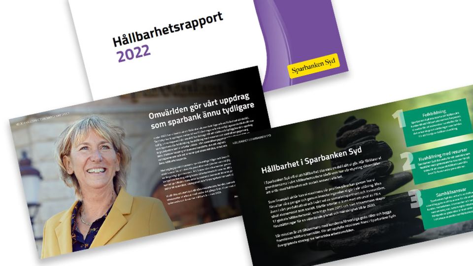 Sparbanken Syds Lanserar Sin Hållbarhetsrapport 2022 | Sparbanken Syd