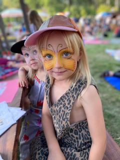 Ansiktsmålning från Adelsöfestivalen