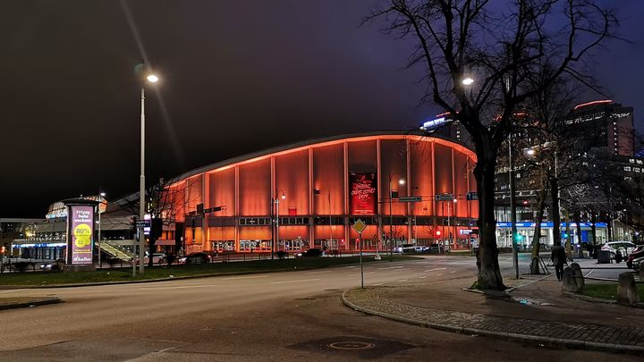 Idag lyser Scandinavium och Ullevi orange för att uppmärksamma våld mot flickor och kvinnor. Foto: Sara Axelsson/Got Event