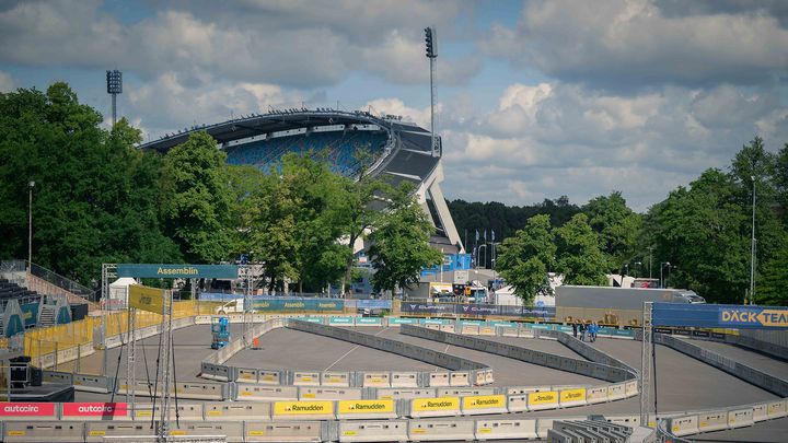 STCC:s head 2 head-bana framför Ullevi.