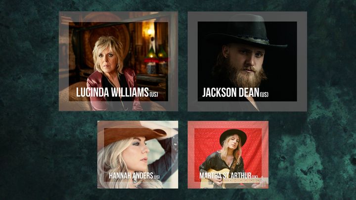 Lucinda Williams, Jackson Dean, Hannah Anders och Martha St. Arthur är några av artisterna som uppträder under West Coast Country Festival på Scandinavium.