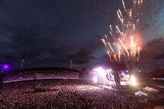 Konsert på Ullevi med publik