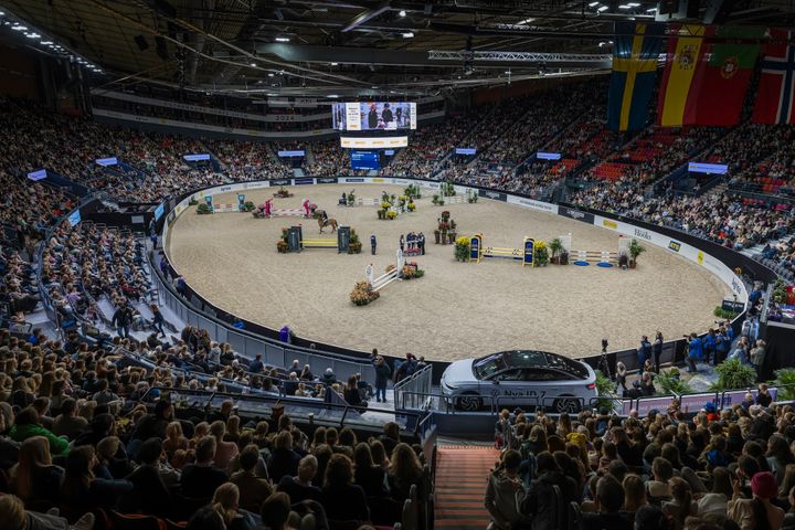 Fullsatt Scandinavium under Gothenburg Horse Show 2024. Foto: Johan Lilja
