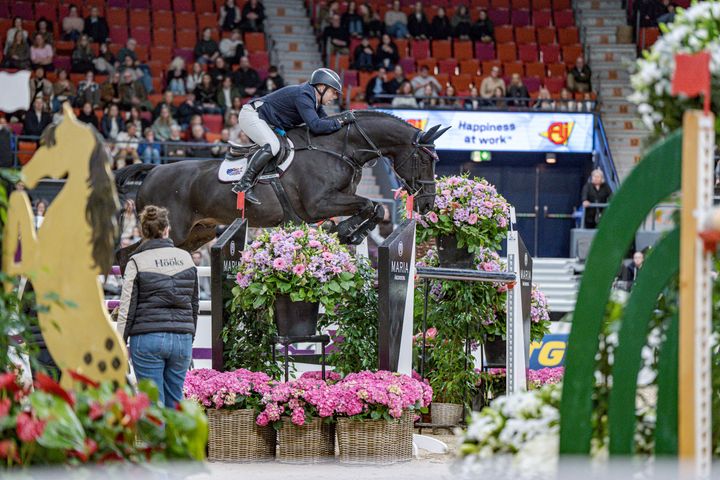 Robert Whitaker vann Gothenburg Horse Shows första internationella klass 2026 på Equine America Vermento.