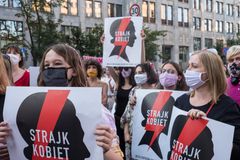 Demonstration i Warszawa, Polen i juli 2020, till stöd för Istanbulkonventionen om våld mot kvinnor. Foto: Grzegorz Żukowski