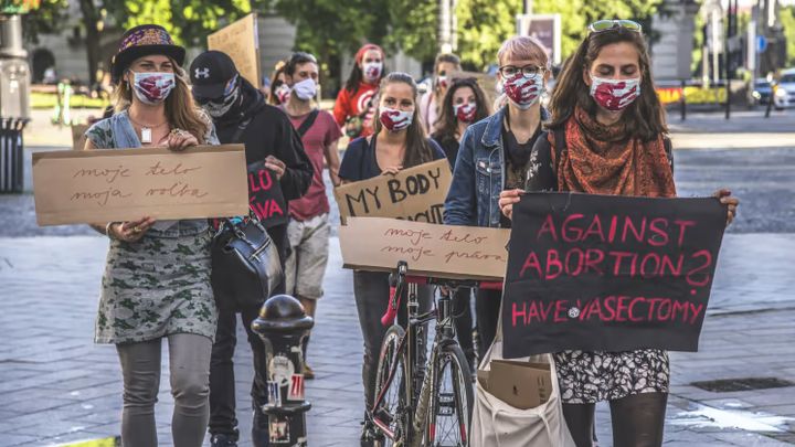 Demonstration i Bratislava, våren 2020, © Amnesty International, Slovakien