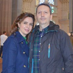 Ahmadreza Djalali tillsammans med sin fru Vida Mehrannia