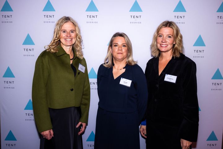 PÅ bilden: Marie Sandin VD Tetra Pak Sverige, Karin Henri Country Director TENT Sweden, Anna Stålnacke Verksamhetschef Tetra Pak Lund