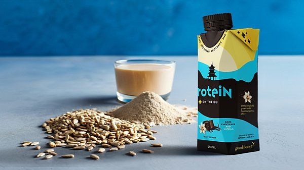 Solrosprotein - exempel på hur en produkt kan se ut.