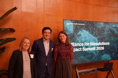 Lena de Maré, Rafael Barros Tetra Pak och Anne Lerche Alliance for Biosolutions