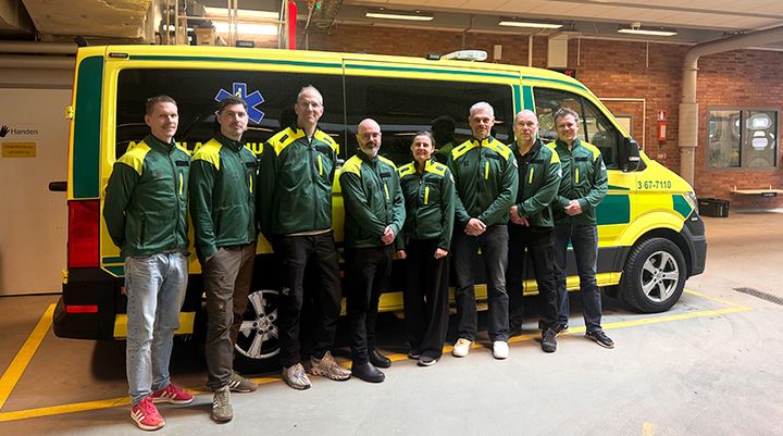 Några av våra medarbetare som kommer arbeta i bedömningsbilarna i Kronoberg.