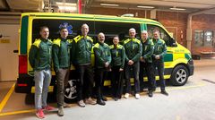 Några av medarbetarna som kommer att arbeta i bedömningsbilarna.