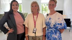 Henrietta Modig Serrate (S), regionstyrelsens ordförande, Susanne Magnusson, verksamhetsområdeschef för sjukhusvården, och Ida Eriksson (M), hälso- och sjukvårdsnämndens ordförande, talade på invigningen den 21 augusti.