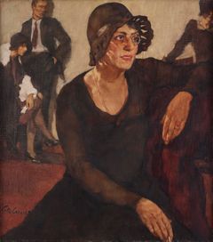 "Polly tieck", signerad Lotte Laserstein. Utförd 1929. Duk 90 x 80 cm.