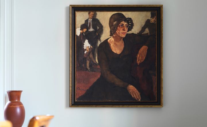 "Polly Tieck", 1929, Lotte Laserstein. Såld till Nationalmuseum för slutpris 5,9 milj kronor på Bukowskis liveauktion Modern Art & Design.