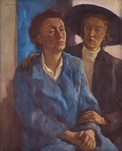 "I blå rock. Målaren och Madeleine", Lotte Laserstein