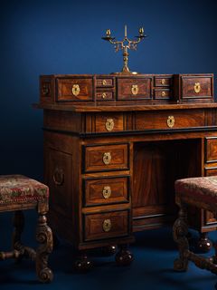 Riksänkedrottning Hedvig Eleonoras skrivbord från slottet Tre Kronor