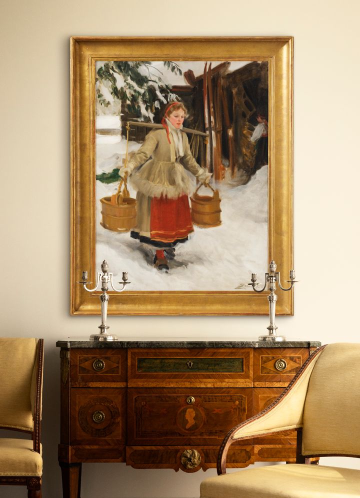 Anders Zorn, "Hämta vatten", såld för 15,5 miljoner SEK på Bukowskis liveauktion Important Spring Sale.