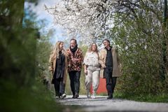 Från vänster: Therese Bengtsson, Hieronymus Rony Lutz, Lovisa Lönnqvist och Christian André.