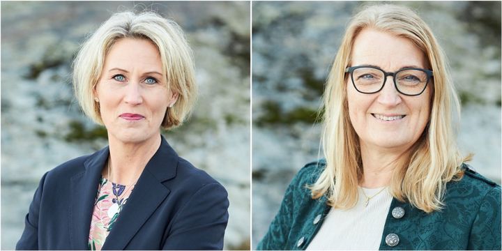 Fr. v; Cecilia Andersson och Gunilla Druve Jansson