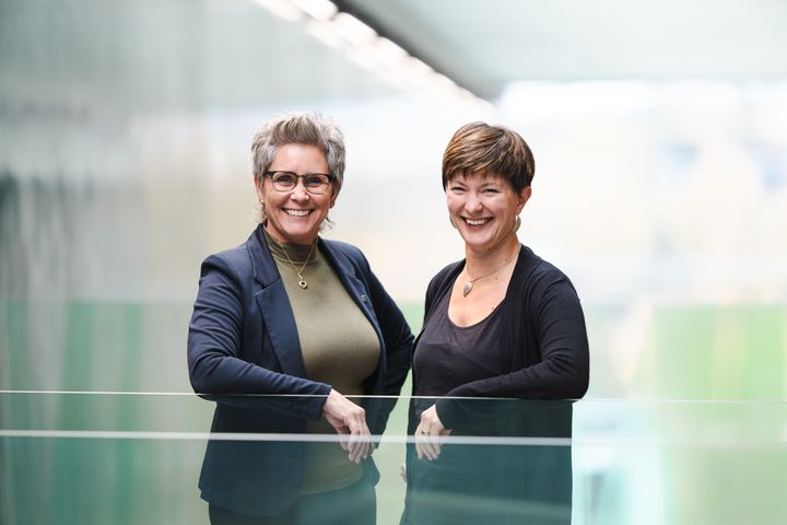 Fr. v; Karola Svensson (C) ledamot och Sofia Wik (C) ersättare i Kulturnämnden