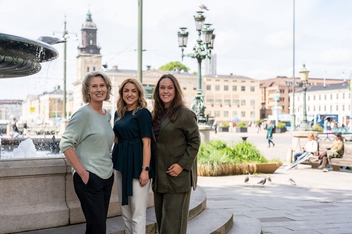 Fr. v; Cecilia Andersson, Aida Karimli, AnnaSara Perslow