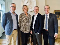 Pär Lundqvist (L), Cecilia Andersson (C), Lars Holmin (M) och Stefan Svensson (KD) Foto: Max Törnqvist