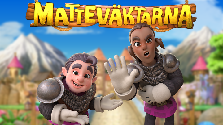 UR:s Matteväktarna är en ny animerade tv-serie helt på svenskt teckenspråk. Foto: UR.
