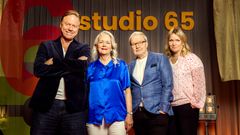 Kattis Ahlström och Anders Palmgren programleder tredje säsongen av Studio 65 tillsammans med äldreforskarna Britt Östlund och Ingmar Skoog.