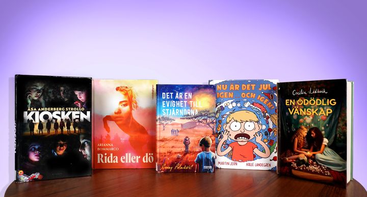 Här är böckerna som nominerats till Barnradions bokpris. Vinnaren presenteras under läslovet vecka 44.