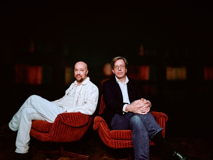 Jonas Åhlund och Eric Schüldt är aktuella med Dicklit. Foto: Daniel Stigefelt/UR.