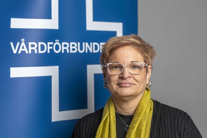 Vårdförbundets ordförande Sineva Ribeiro, Fotograf: Ulf Huett