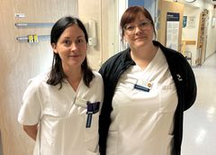 Malin Olausson och Ida Wiktorsson, Sjuksköterskor, Medicinska behandlingsenheten på onkologen Skånes universitetssjukhus i Lund är finalister till Vårdförbundspriset.