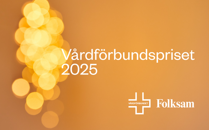 Vårdförbundspriset 2025 delas ut den 21 januari 2026