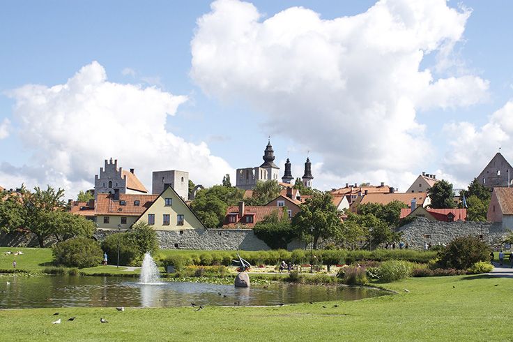 Visby en solig sommardag.