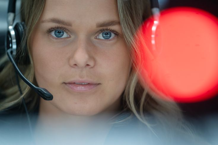 SOS-operatör på jobbet.