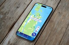 Bild på 112-appen med ny kartvy över hjärtstartare