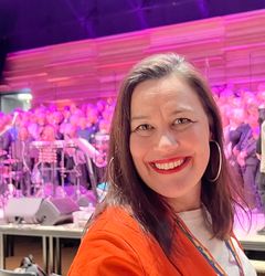 Hanna Forsberg, sångpedagog på Helsingborgs kulturskola, är en av körledarna för A Singing Generation Helsingborg.