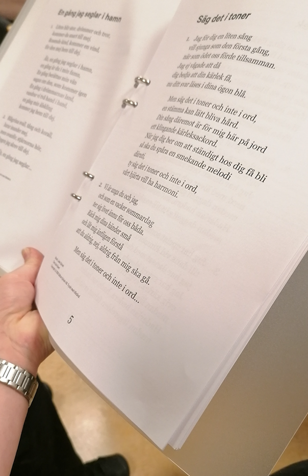 Ett sånghäfte